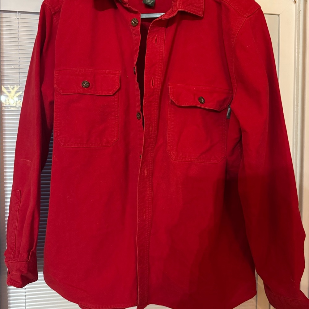 Woolrich Red Button-Up Shirt